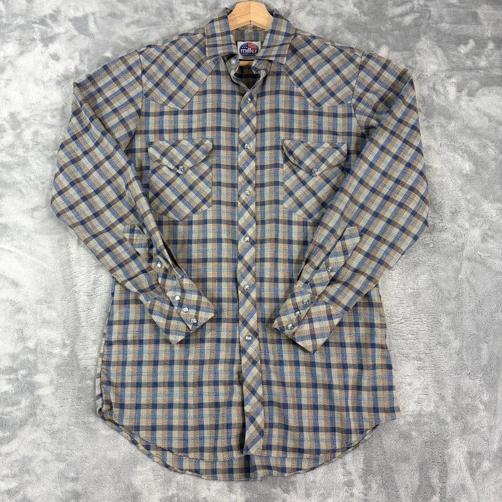 Miller Western Wear Denver Colorado Pearl Snap Shirt Womens Long Sleeve
